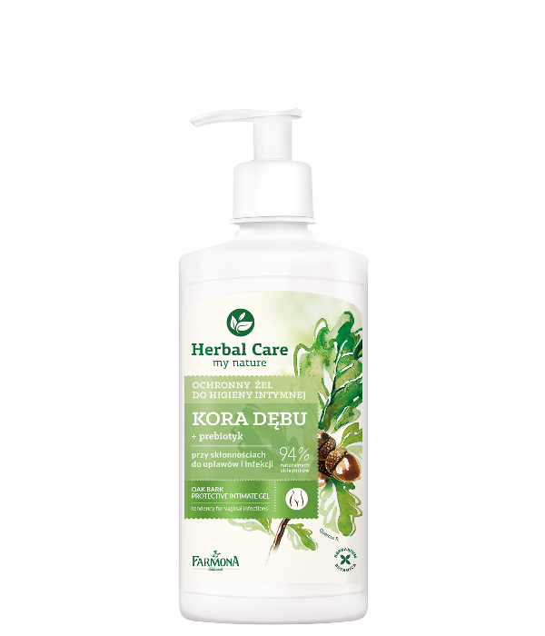 Herbal Care  Ochronny żel do higieny intymnej KORA DĘBU  330ml