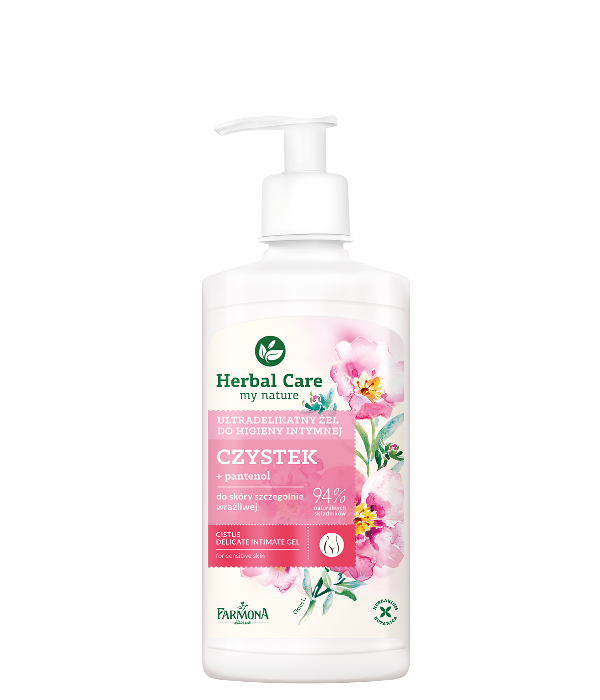 Herbal Care  Ultradelikatny żel do higieny intymnej CZYSTEK  330ml