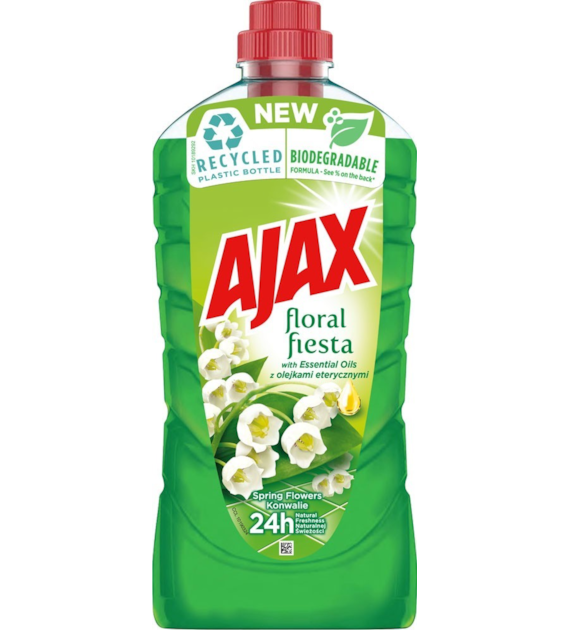 AJAX PŁYN DO MYCIA UNIWERSALNY 1 L FLORAL FIESTA KONWALIA (ZIELONY) / SPRING FLOWERS