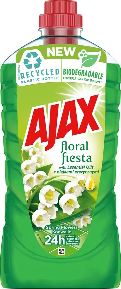 Ajax płyn uniwersalny 1l FLORAL FIESTA KONWALIA (ZIELONY) / SPRING FLOWERS