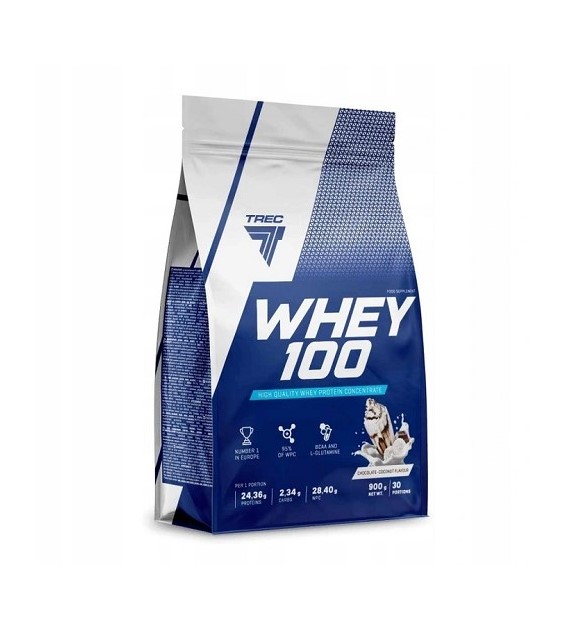 Trec Whey 100 900g Czekolada - Kokos