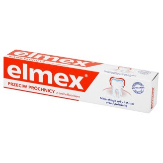 ELMEX PASTA 75ML PRZECIW PRÓCHNICY Z AMINOFLUOR W KARTONIKU orange