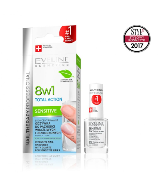NAIL THERAPY PROFESSIONAL - ODŻYWKA 8W1 SENSITIVE 12 ML