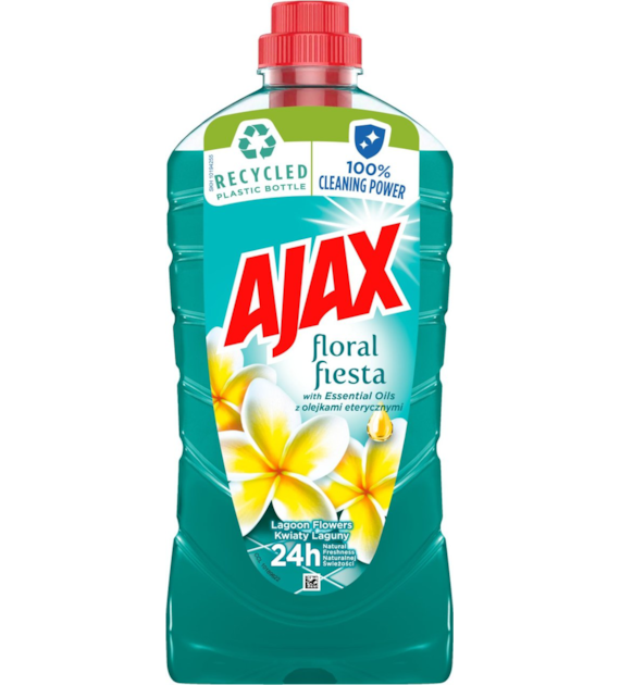 AJAX PŁYN DO MYCIA UNIWERSALNY 1 L FLORAL FIESTA KWIATY LAGUNY (NIEBIESKI)