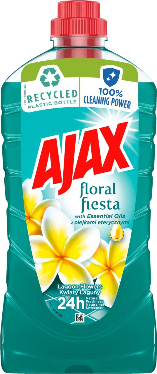 Ajax płyn uniwersalny 1l  FLORAL FIESTA KWIATY LAGUNY (NIEBIESKI)
