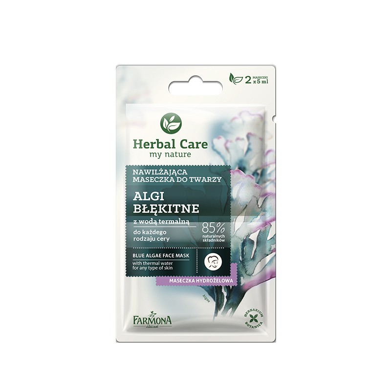 Herbal Care Maseczka nawilżająca ALGI BŁĘKITNE   2x5ml