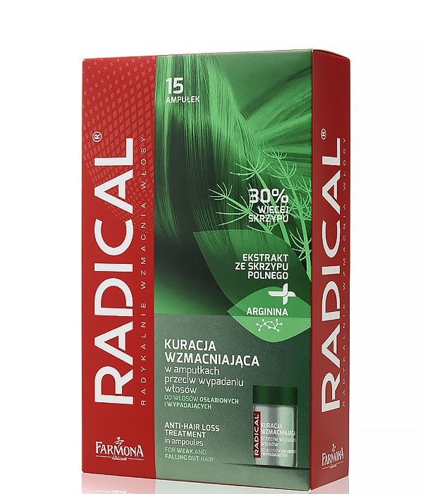 Radical  Kuracja wzmacniająca w ampułkach przeciw wypadaniu włosów   15 x 5 ml