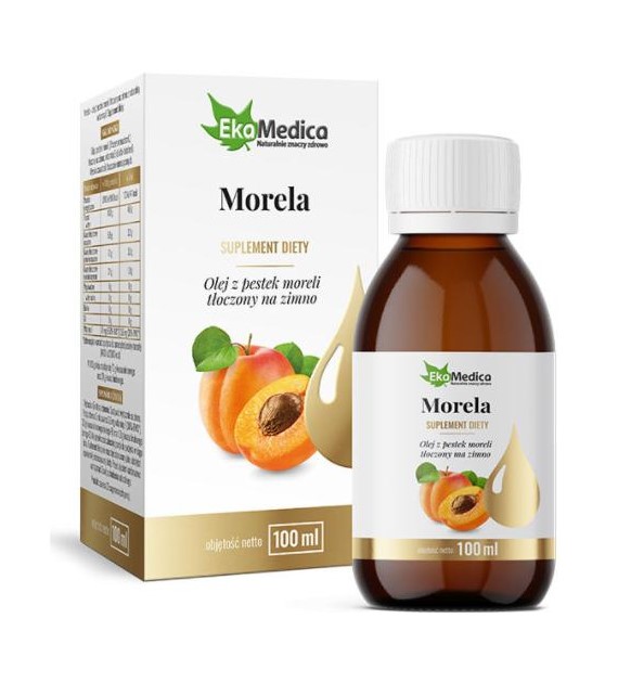 EKAMEDICA - Olej z Pestek Moreli z witaminą E 100ml - Suplement diety