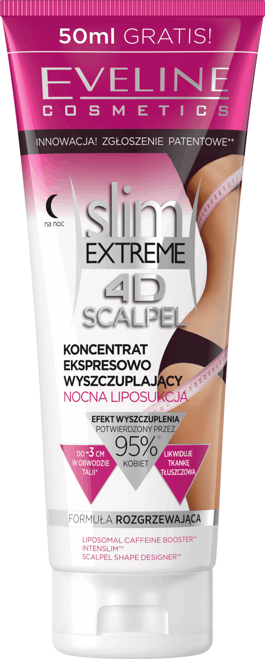 SLIM EXTREME 4D SCALPEL KONCENTRAT WYSZCZUPLAJĄCY NOCNA LIPOSUKCJA 250ML