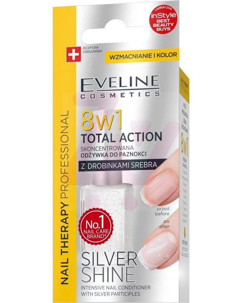 NAIL THERAPY PROFESSIONAL - Odżywka do paznokci  Silver Shine 8w1 / 12ml