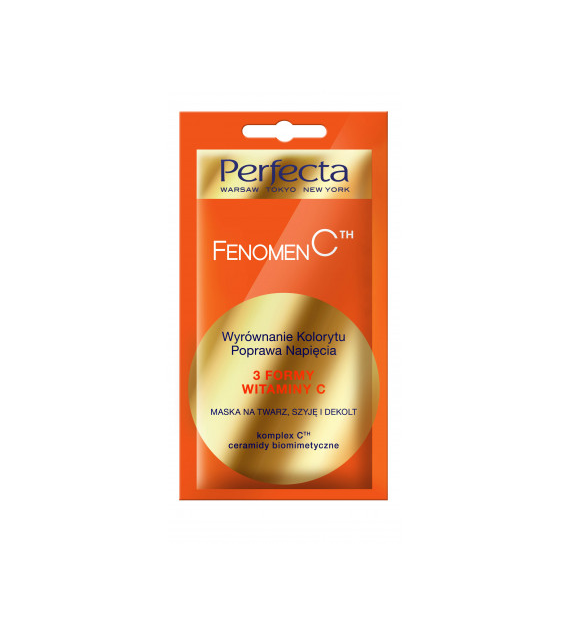PERFECTA BEAUTY Fenomen C maska wyrównanie kolorytu, poprawa napięcia   8 ML