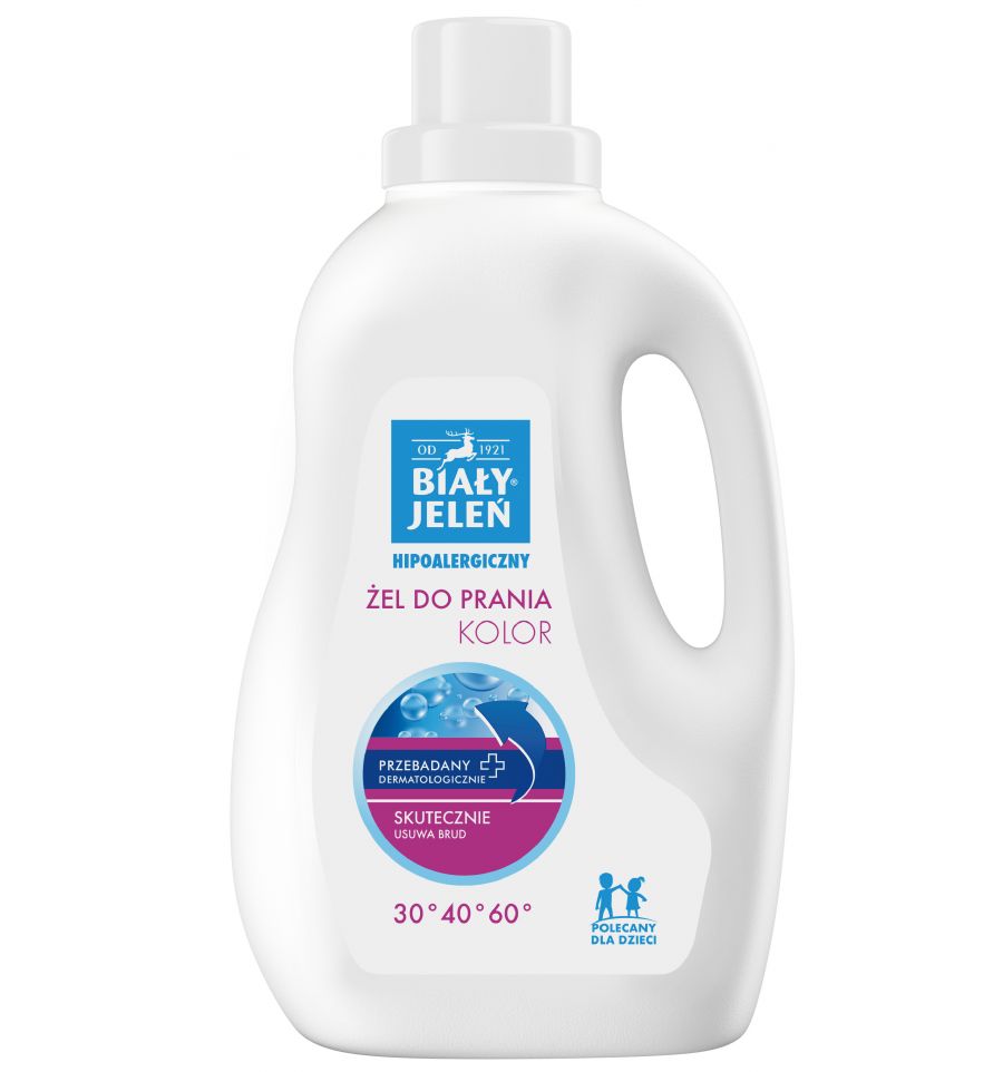 BIAŁY JELEŃ - Hipoalergiczny żel do prania KOLOR / 1,5l