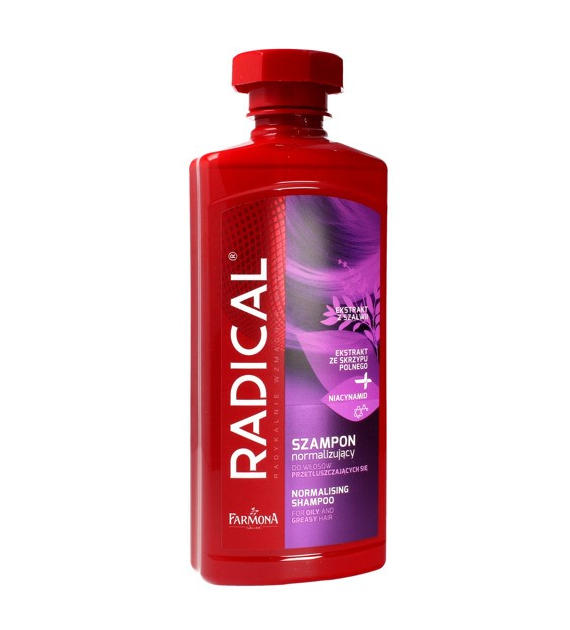 Radical Szampon normalizujący do włosów przetłuszczających się, 400 ml