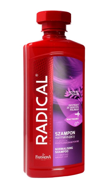 Radical  Szampon normalizujący do włosów przetłuszczających się  400 ml  (12  szt.w op.zbiorczym)