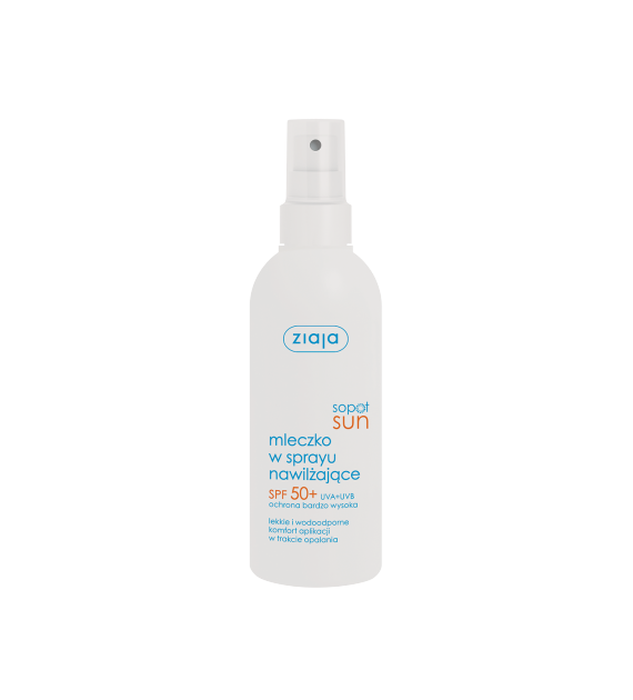 SOPOT SUN MLECZKO NAWILŻAJĄCE SPF 50+/SPRAY 170 ml