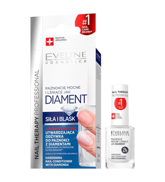 NAIL THERAPY PROFESSIONAL - odżywka utwardzająca z diamentami /12ml