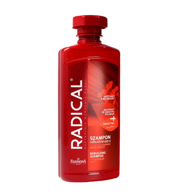 Radical Szampon odbudowujący do włosów bardzo zniszczonych, 400 ml