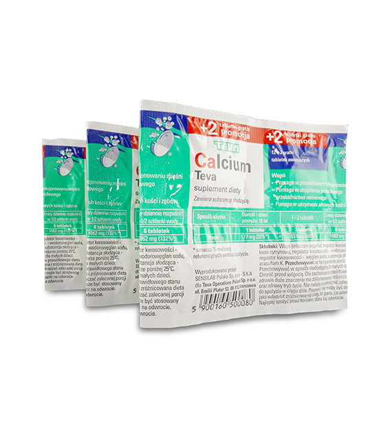 Calcium TEVA 14 tabl