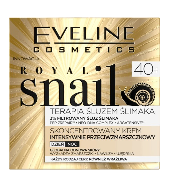ROYAL SNAIL INTENSYWNIE PRZECIWZMARSZCZKOWY KREM DZIEŃ/NOC 40+ 50ML