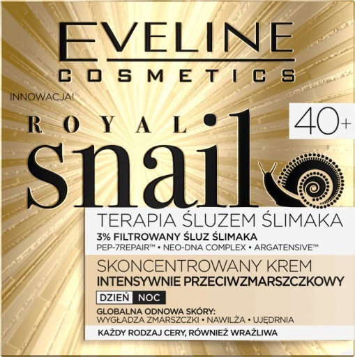 ROYAL SNAIL INTENSYWNIE PRZECIWZMARSZCZKOWY KREM DZIEŃ/NOC 40+ 50ML