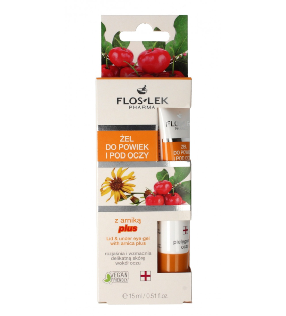 ŻEL DO POWIEK I POD OCZY Z ARNIKĄ PLUS  15 ml   VEGAN