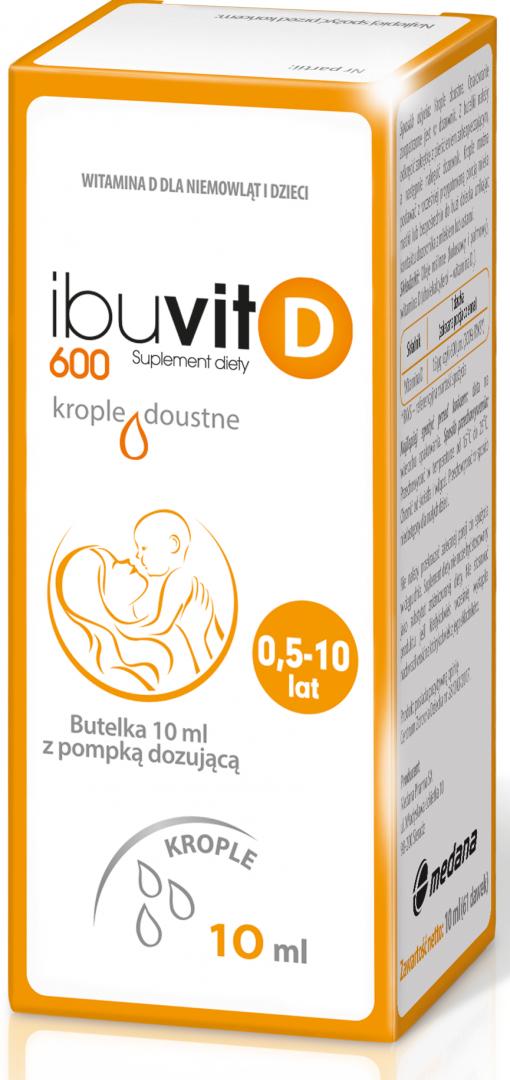 Ibuvit D krople 10ml dla niemowląt - 10ml