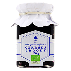 Konfitura z czarnej jagody EKO 180g
