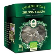 Herbata Zielona z Miętą EKO 15x2g - w piramidkach