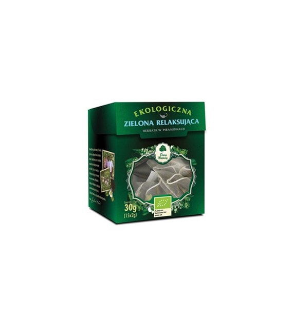 Herbata Zielona relaksująca EKO 15x2g - w piramidkach