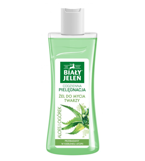 Żel do mycia twarzy aloes i ogórek BIAŁY JELEŃ  265 ml