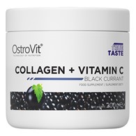 OstroVit Collagen + Vitamin C 200 g czarna porzeczka
