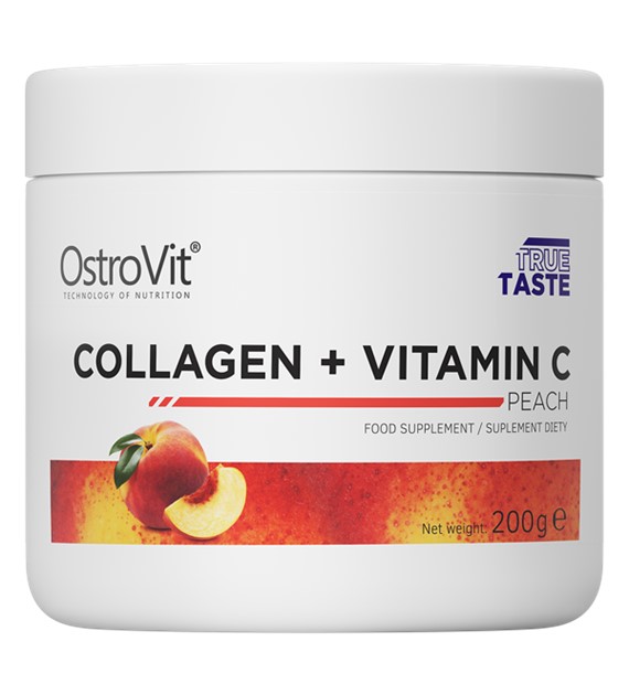 OstroVit Kolagen + Vitamin C 200 g  brzoskwiniowy