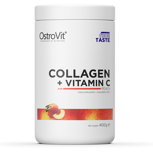 OstroVit Kolagen + Witamina C 400 g brzoskwiniowy