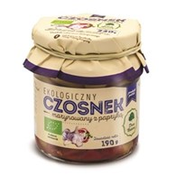 Czosnek marynowany z papryką EKO 190g