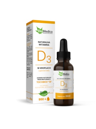 EKAMEDICA - Witamina D3 krople 30 ml Suplement diety