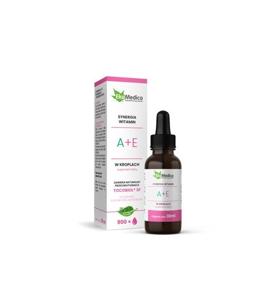 EKAMEDICA - Witaminy A+E krople 30 ml Suplement diety