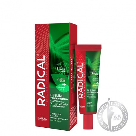 Radical  Peeling trychologiczny stymulujący wzrost włosów do skóry głowy  75 ml