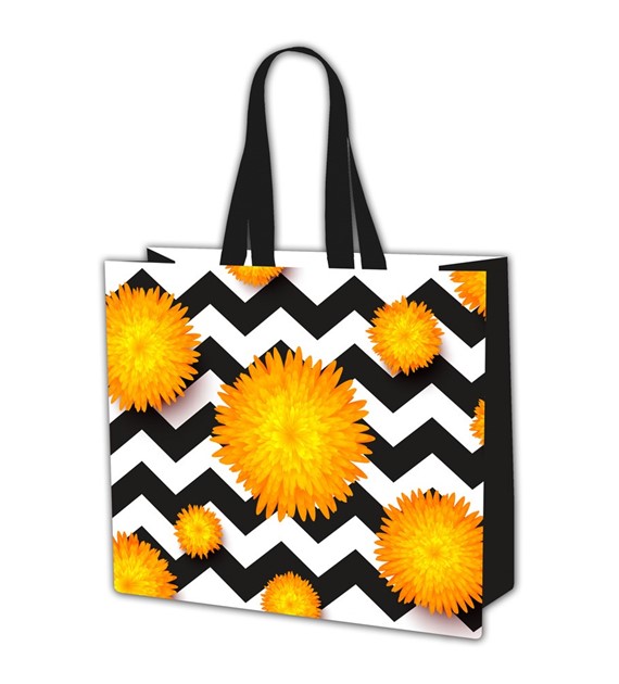 GAM Torba ekologiczna KWIATY BOHO  rozmiar 45x40x18 /minimum 25 sztuk/