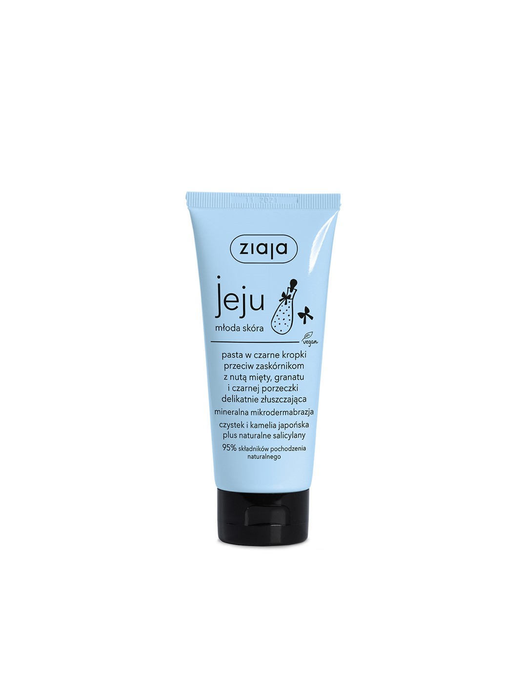 JEJU NIEBIESKI PASTA W CZARNE KROPKI  75 ml