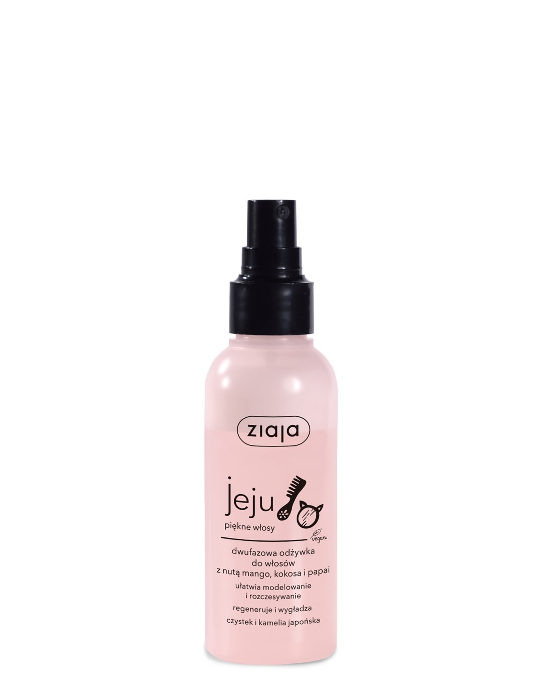 JEJU RÓŻOWY DWUFAZOWA ODŻYWKA DO WŁOSÓW SPRAY  125 ml