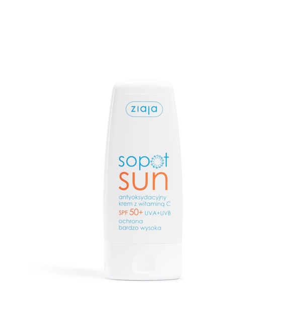 SOPOT SUN KREM ANTYOKSYDACYJNY Z WITAMINĄ C SPF 50+ 50 ml