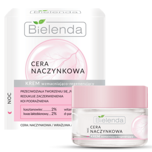 BIELENDA - CERA NACZYNKOWA Krem na noc wzmacniająco - regenerujący 50 ml
