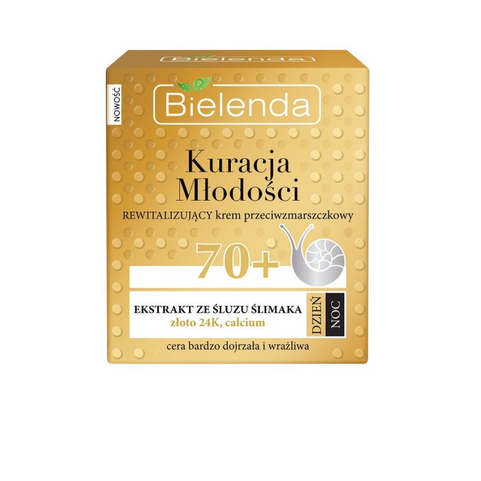 BIELENDA - KURACJA MŁODOŚCI Rewitalizujący krem przeciwzmarszczkowy 70+ dzień/ noc 50 ml
