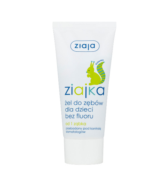 ZIAJKA ŻEL DO ZĘBÓW DLA DZIECI BEZ FLUORU 50 ml