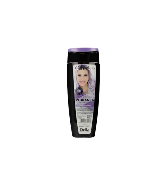 DELIA -   CAMELEO - Płukanka d/wło 02 FIOLET - Z WODĄ LAWENDOWĄ - butelka 200ml PL