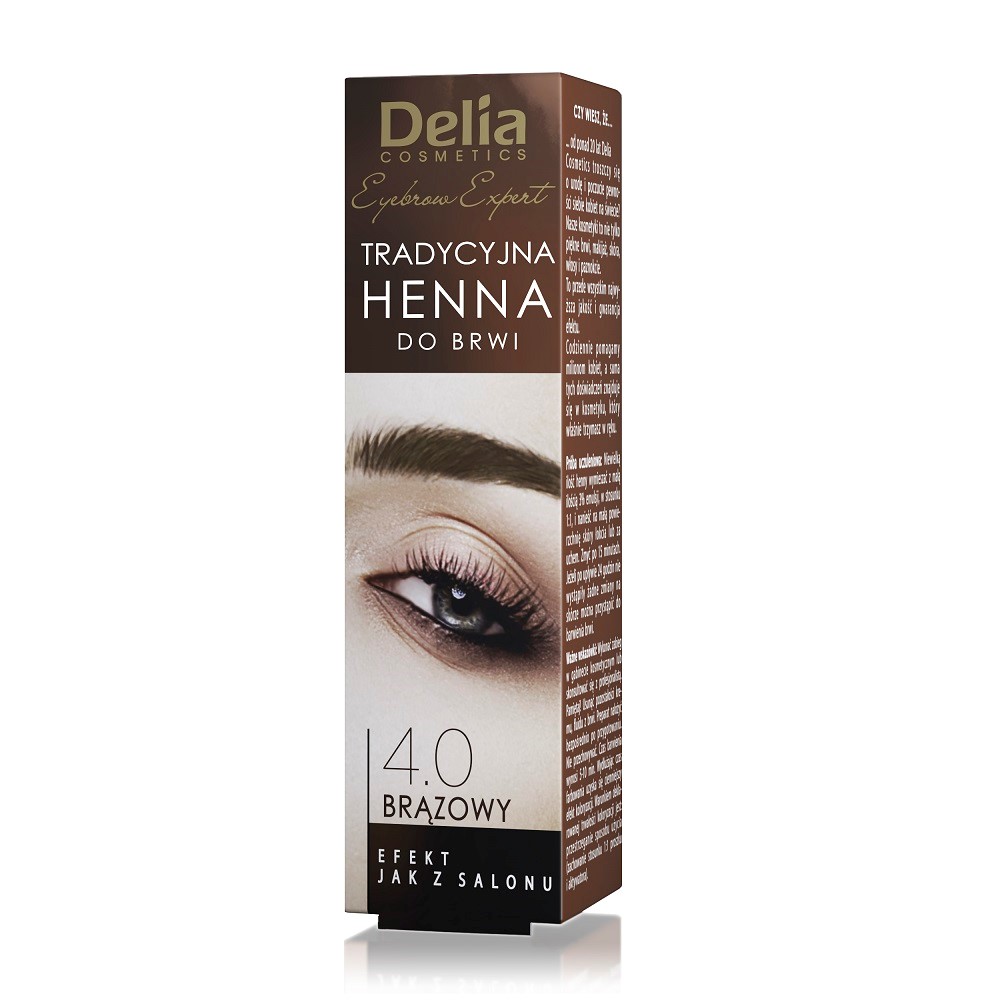 DELIA -   DC - HENNA TRADYCYJNA d/brwi 4.0 BRĄZ 2g - z eurozawieszką - PL