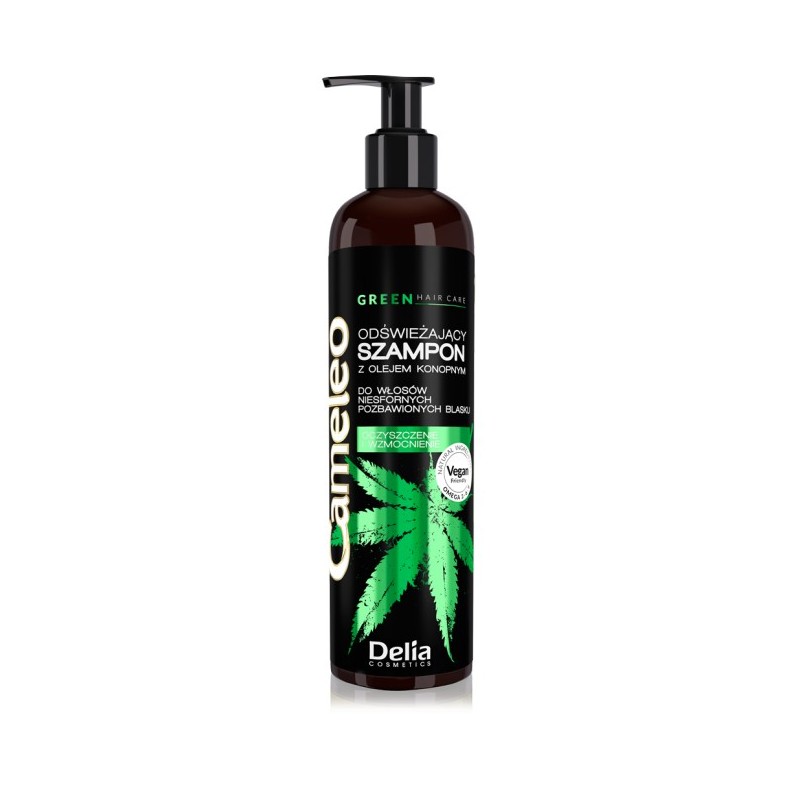 DELIA -   CAMELEO - GREEN Z OLEJEM KONOPNYM - Szampon butelka 250ml