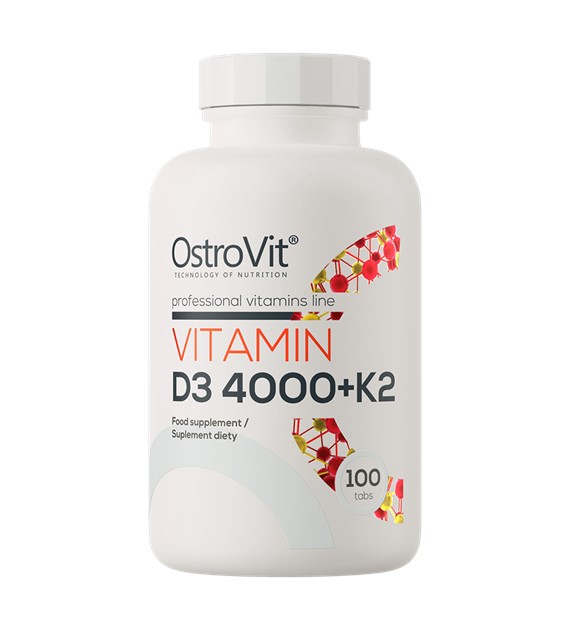 *OstroVit Vitamin D3 4000 + K2 100 tabs