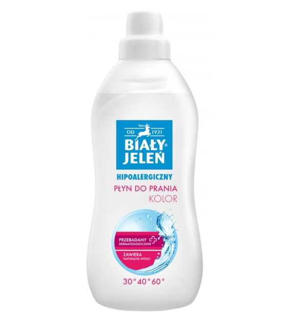 Płyn do prania kolor Hipoalergiczny BIAŁY JELEŃ  1 l