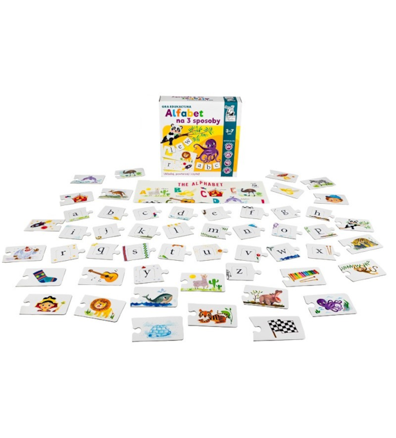 GRA  ALFABET NA 3 SPOSOBY. GRA EDUKACYJNA.  KAPITAN NAUKA.
